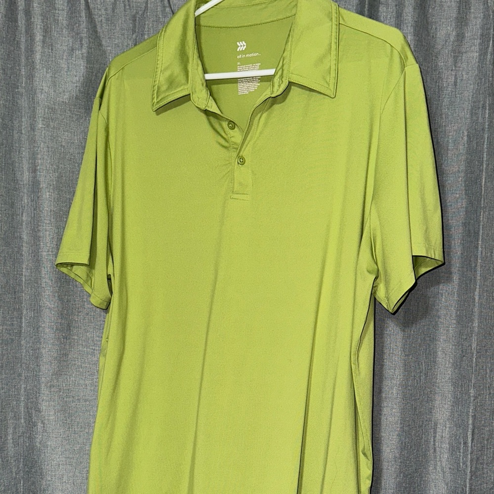 All in Motion Lime Polo Shirt